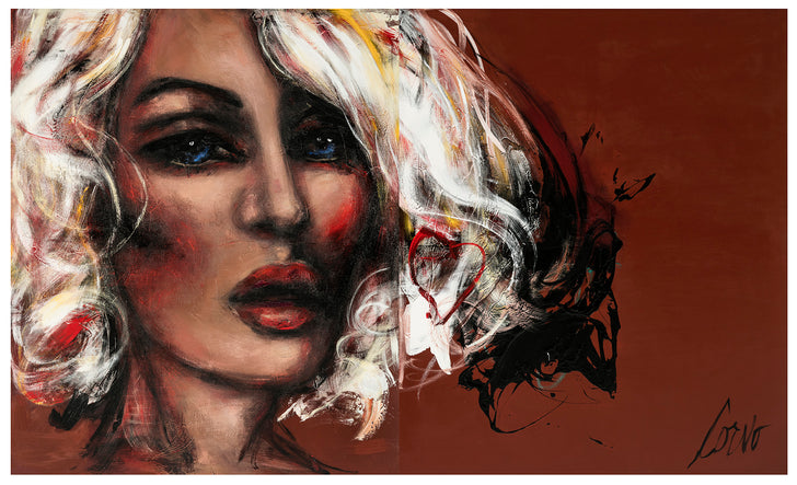 Visage aux cheveux blancs de Corno